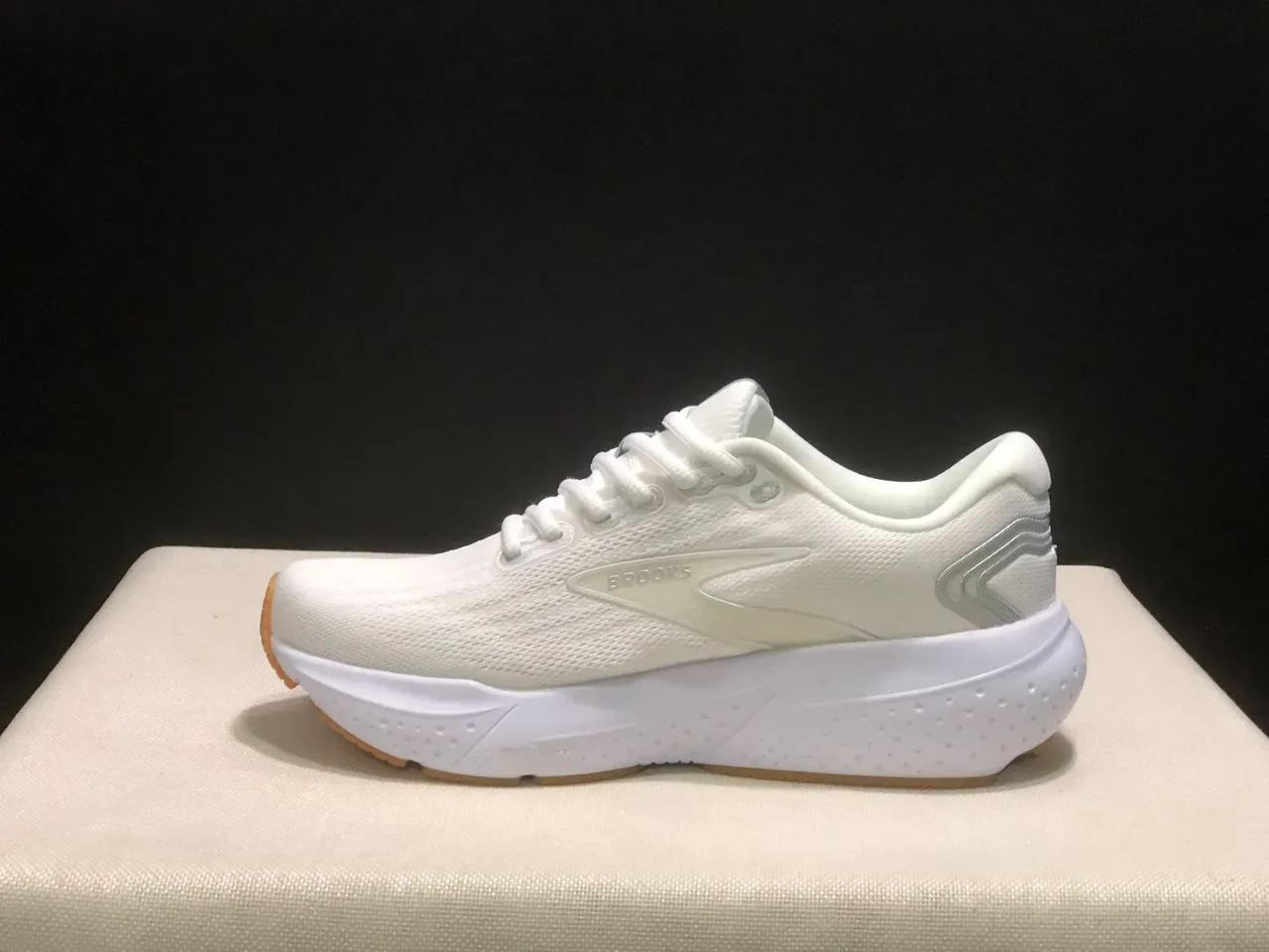 Brooks Glycerin أحذية الجري أبيض وجوم 7