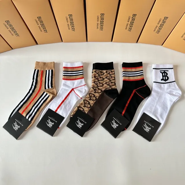 Burberry Monogram y Rayas Calcetines Crew y Tobilleros 2