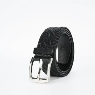 Burberry Monogram Ceinture en cuir noir