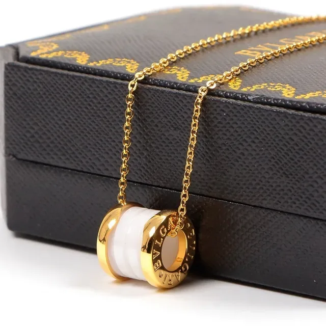 Bvlgari B.zero1 黑色陶瓷金色项链 6