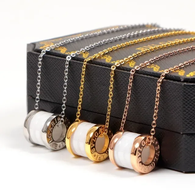 Bvlgari B.zero1 黑色陶瓷金色项链 8