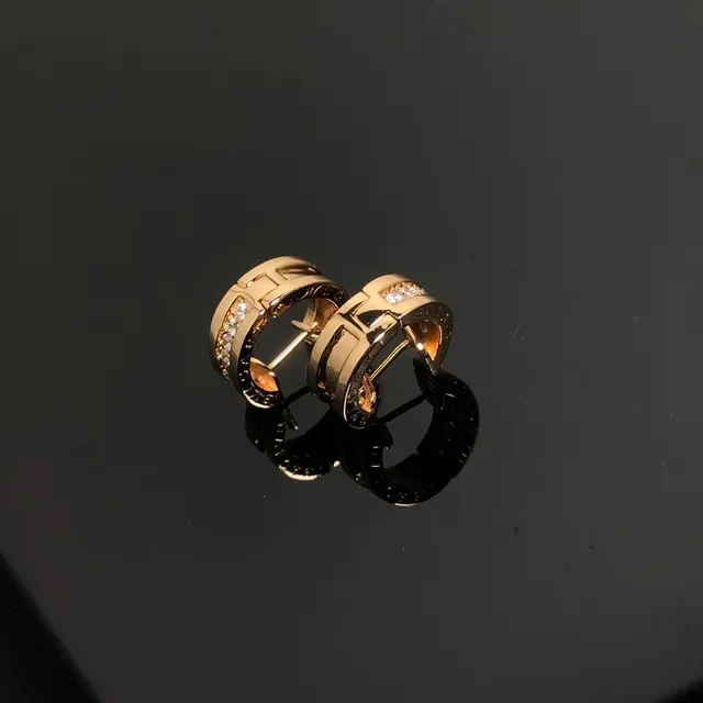 Bvlgari B.zero1 Gold Silver Hinged Hoop Triple-Band Earrings 2