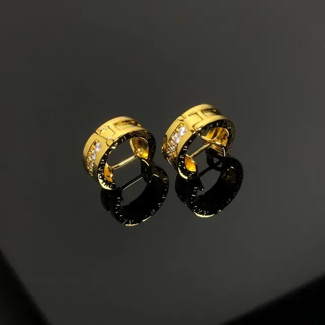 Bvlgari B.zero1 Gold Silver Hinged Hoop Triple-Band Earrings 4