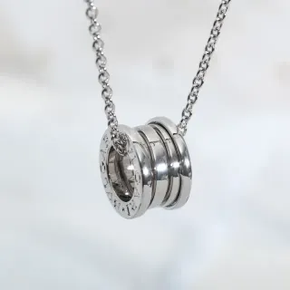 Bvlgari B.zero1 बहु-रिंग सिलिंड्रिकल पेंडेंट नेकलेस