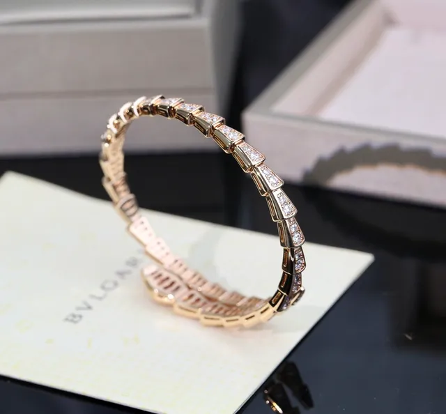 Bvlgari Serpenti Pavé Bracelet Serpent Enroulé Or Rose 8
