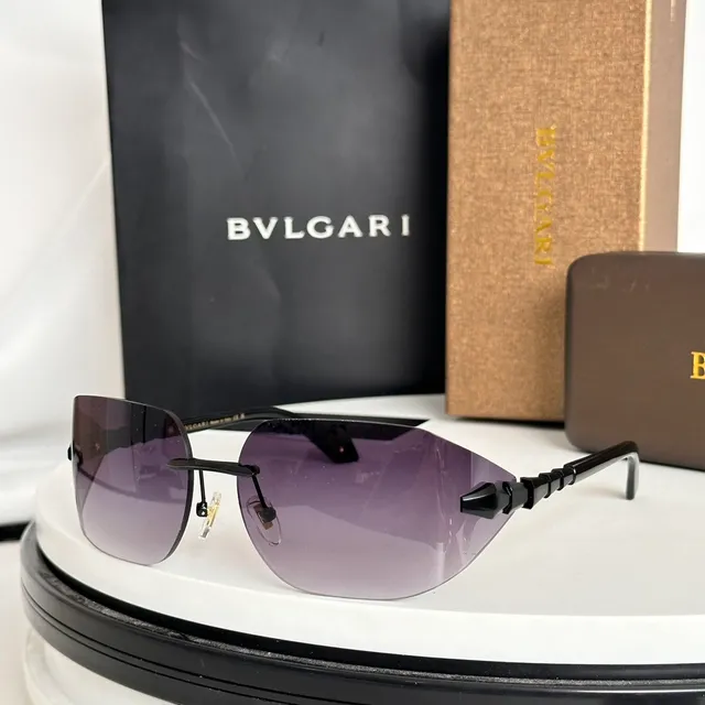 Bvlgari Serpenti बिना किनारों के ग्रेडिएंट शील्ड सनग्लासेस 5