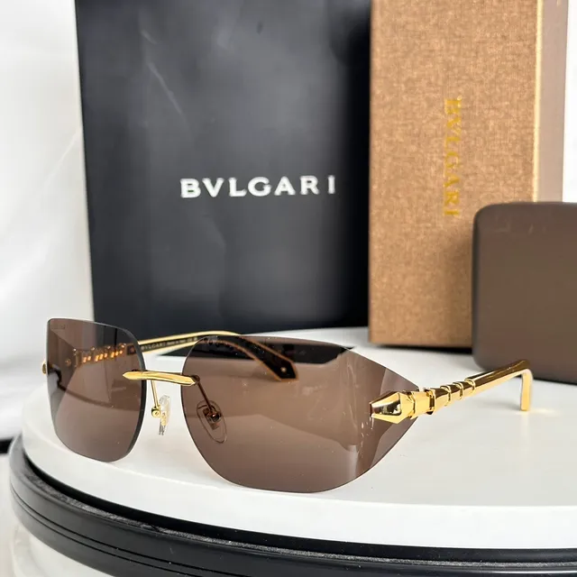 Bvlgari Serpenti बिना किनारों के ग्रेडिएंट शील्ड सनग्लासेस 9