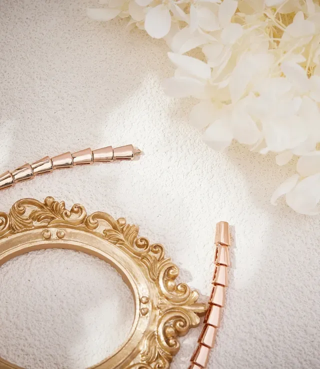 Bvlgari Serpenti गुलाबी सोना जोड़दार साँप हार 3