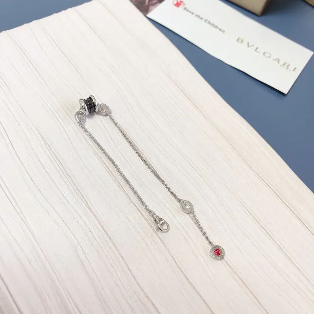 Bvlgari 银色黑色链陶瓷配饰手链 2