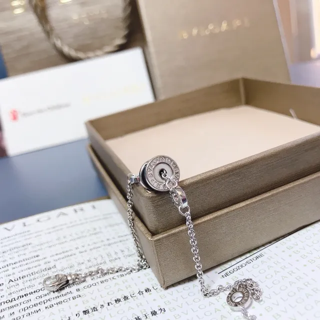 Bvlgari 银色黑色链陶瓷配饰手链 8
