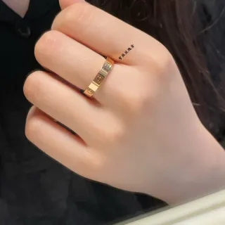 Cartier Juste un Clou গোলাপি সোনার পাতলা আংটি