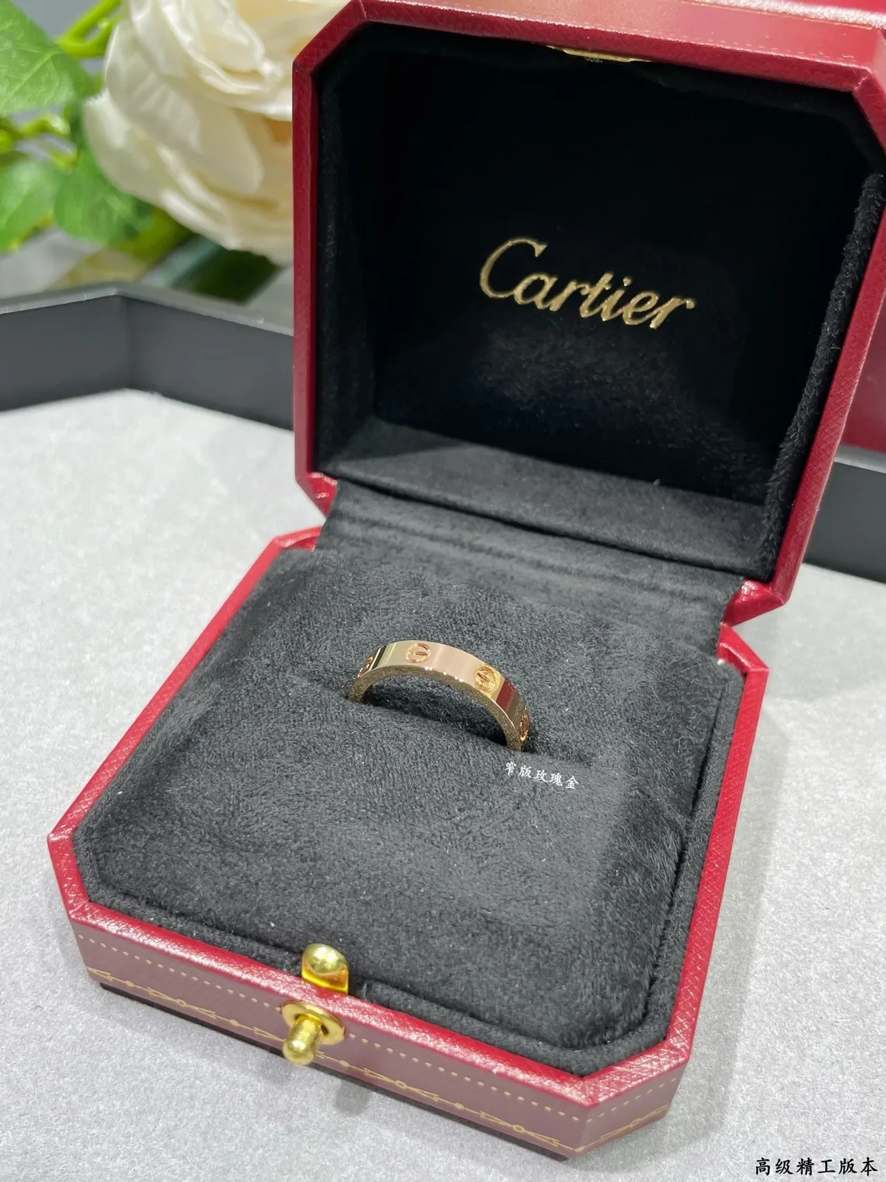 Cartier Juste un Clou गुलाबी सोने की पतली अंगूठी 9