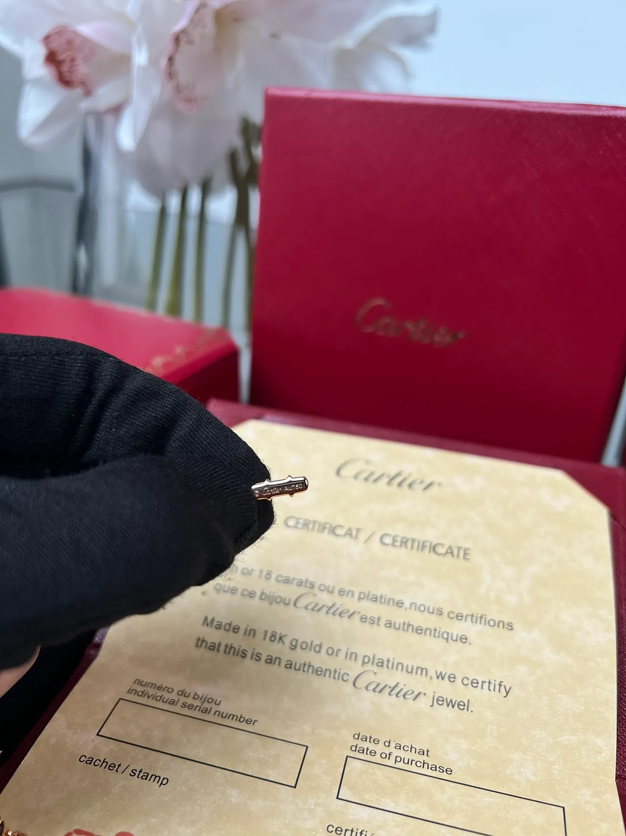 Cartier Love Dije de círculo abierto en oro y blanco con detalle de motivo de tornillo collar 2