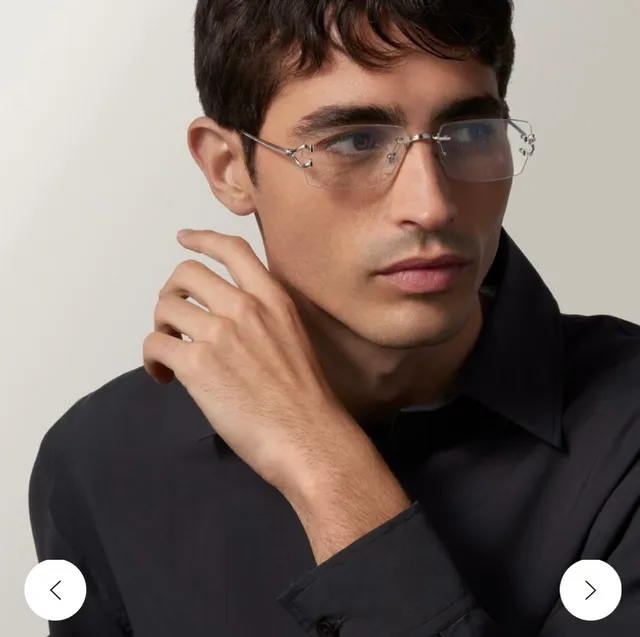 Cartier Rimless Rectangular Gradient Lens Sunglasses 4