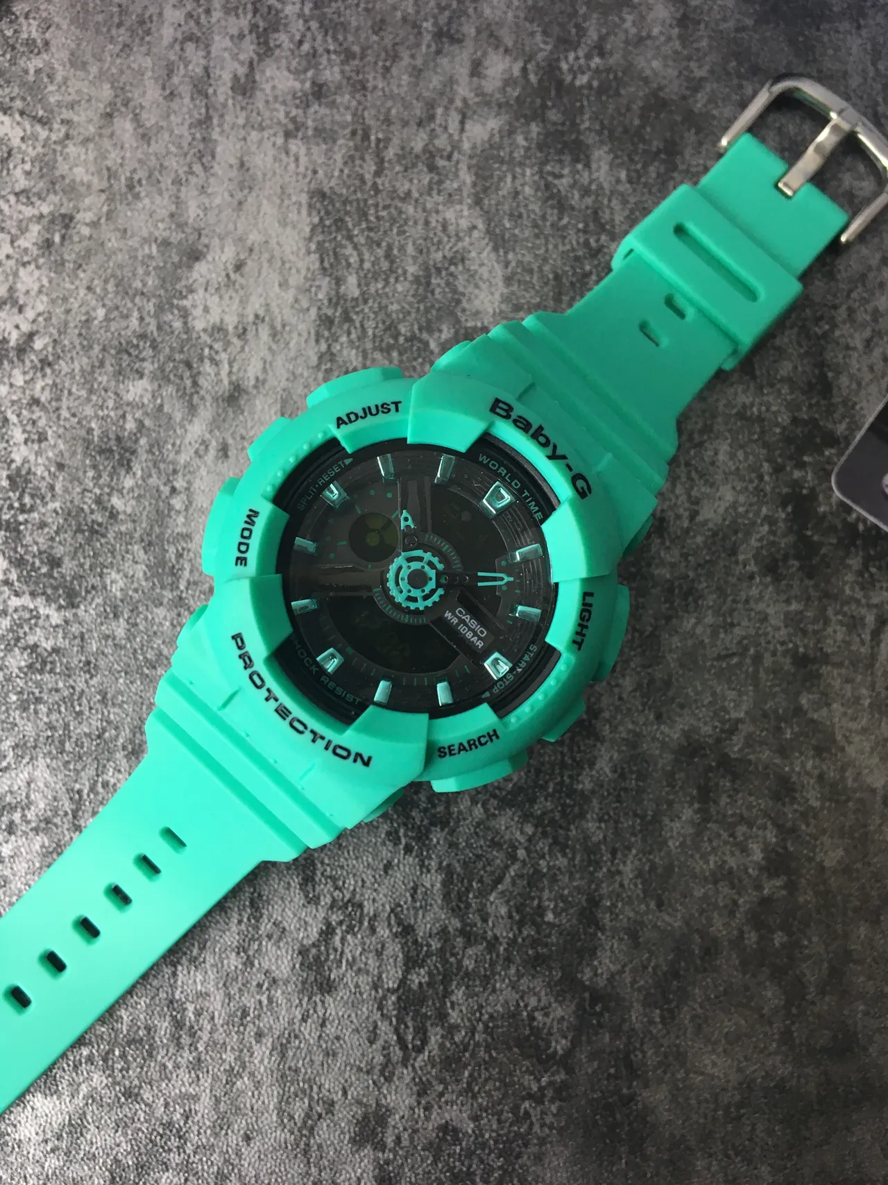 Casio Baby-G GA-110 Verde Menta Relógio Esportivo 5