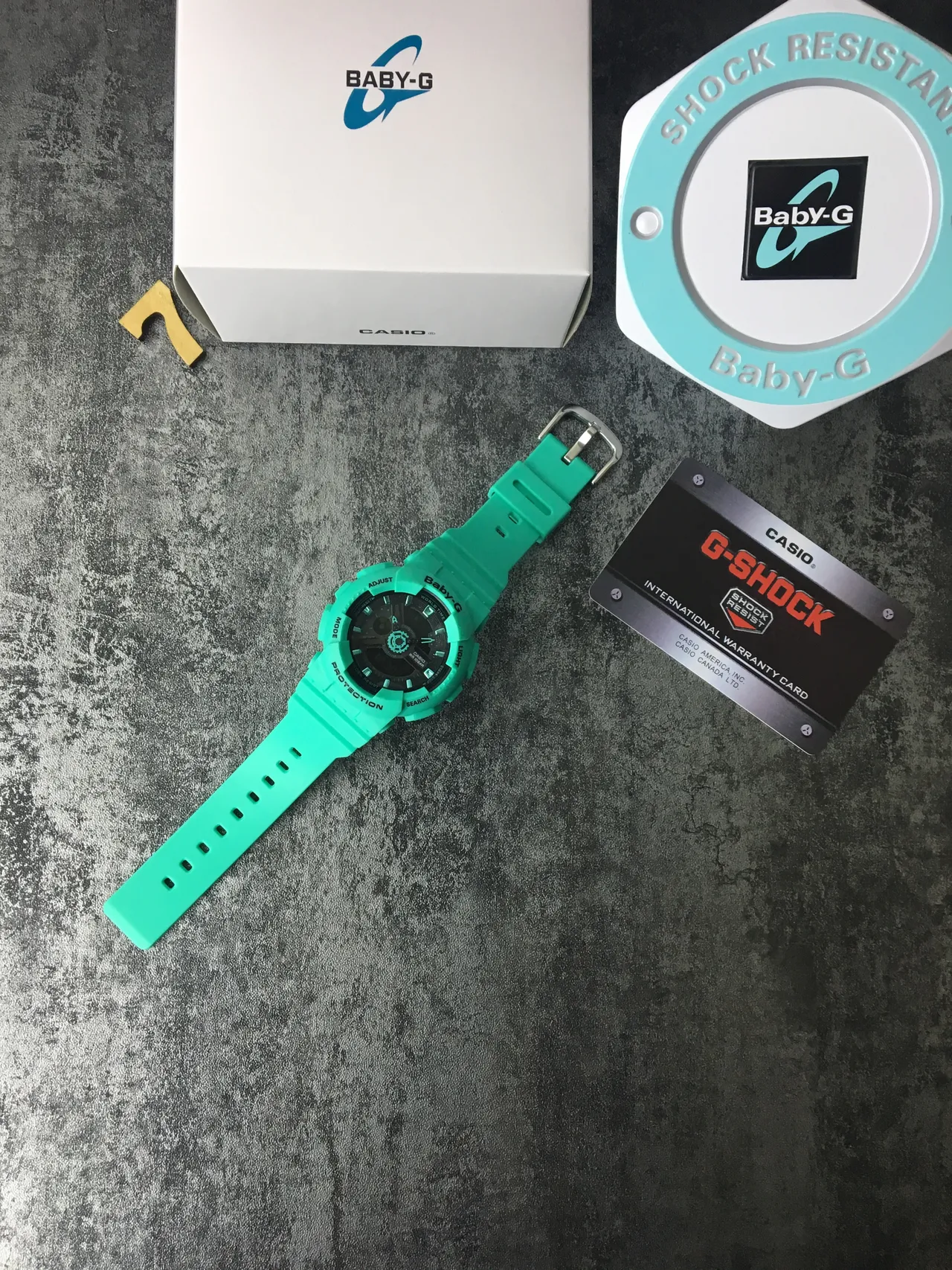 Casio Baby-G GA-110 Verde Menta Relógio Esportivo 6
