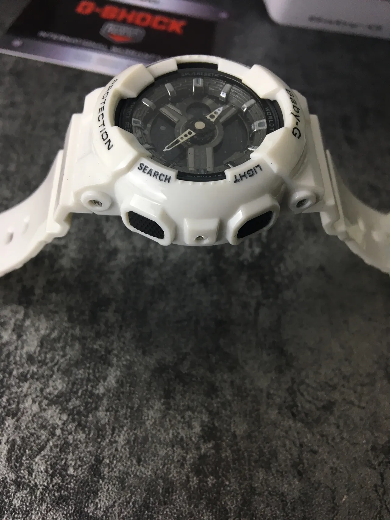 Casio Baby-G GA-110 Reloj Deportivo de Resina Blanca Analógico-Digital 4