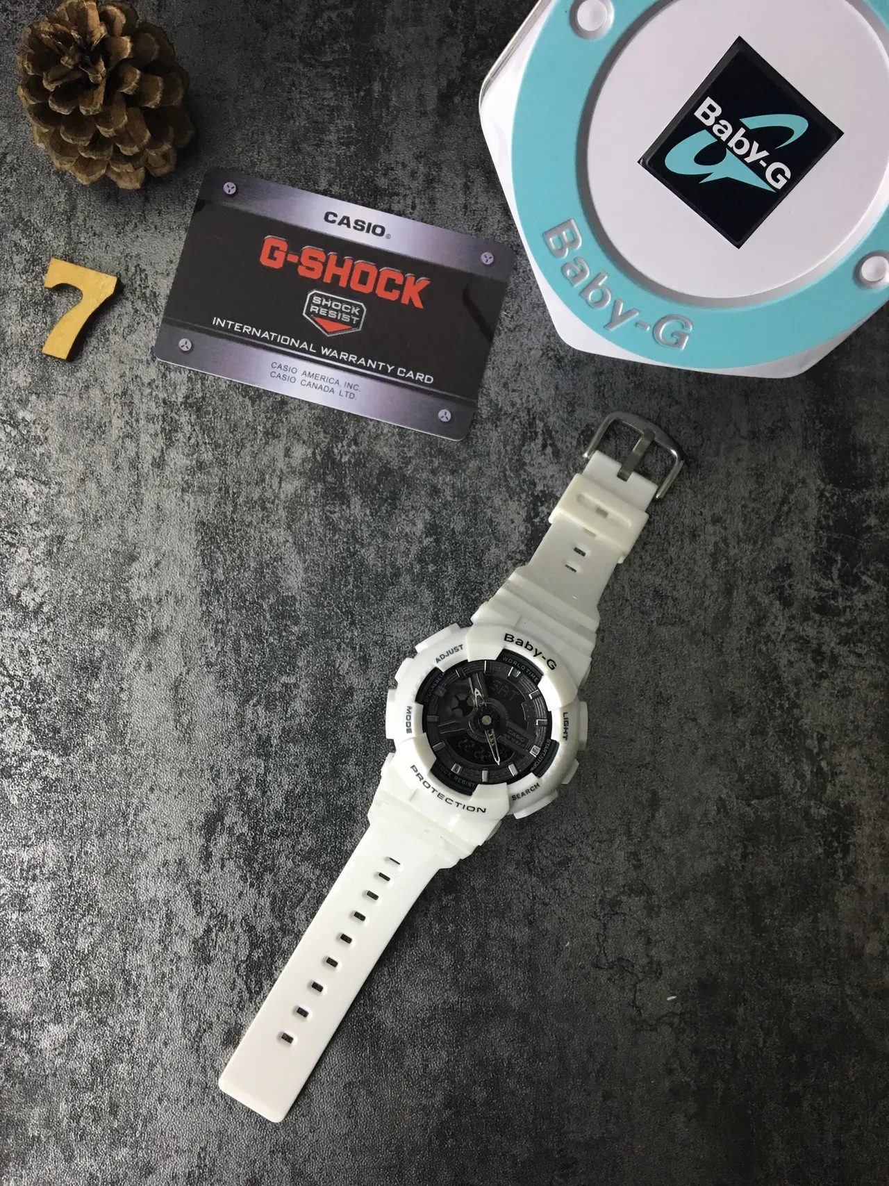 Casio Baby-G GA-110 Reloj Deportivo de Resina Blanca Analógico-Digital 6