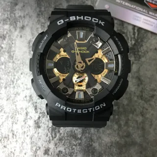 Casio Black Gold 耐磨树脂表壳 模拟-数字混合表盘手表