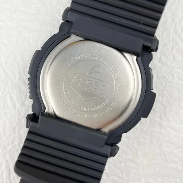 Casio G-Shock DW-5600 काला पीला मजबूत वर्गाकार केस चार-स्क्रू बेजल घड़ी 6