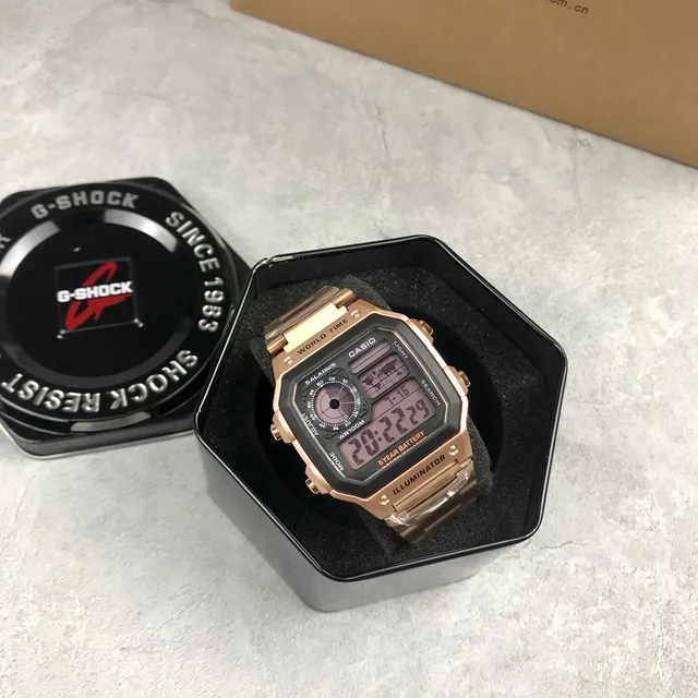 Casio G-Shock DW-5600 Rose Gold-Tone Stainless Steel Quartz Watch 4