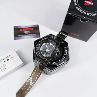 Casio G-Shock GA-100 Black and Silver Rugged Analog-Digital Sports Watch