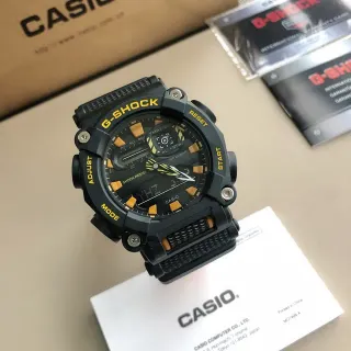 Casio G-Shock GA-100 Black and Yellow Sports Watch