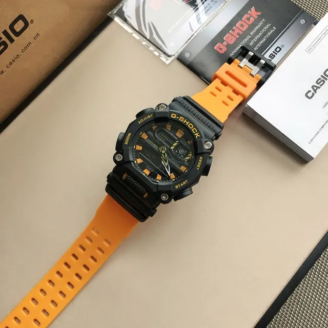 Casio G-Shock GA-100 Reloj Deportivo Negro y Amarillo 7