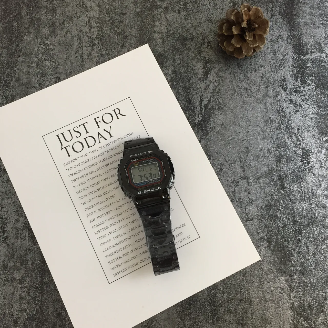 Casio G-Shock GA-2100 أسود أحمر ساعة رياضية رقمية 6