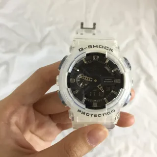 Casio G-Shock Transparent Resin Black Dial Sports Watch