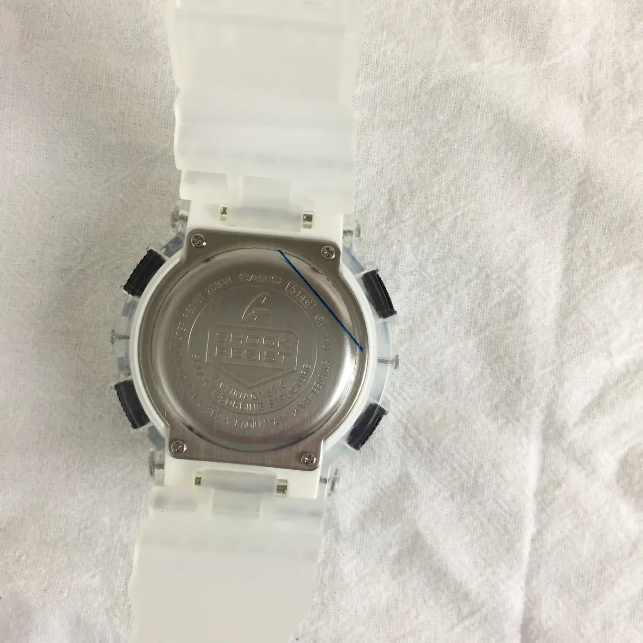 Casio G-Shock 透明树脂黑色表盘运动手表 2