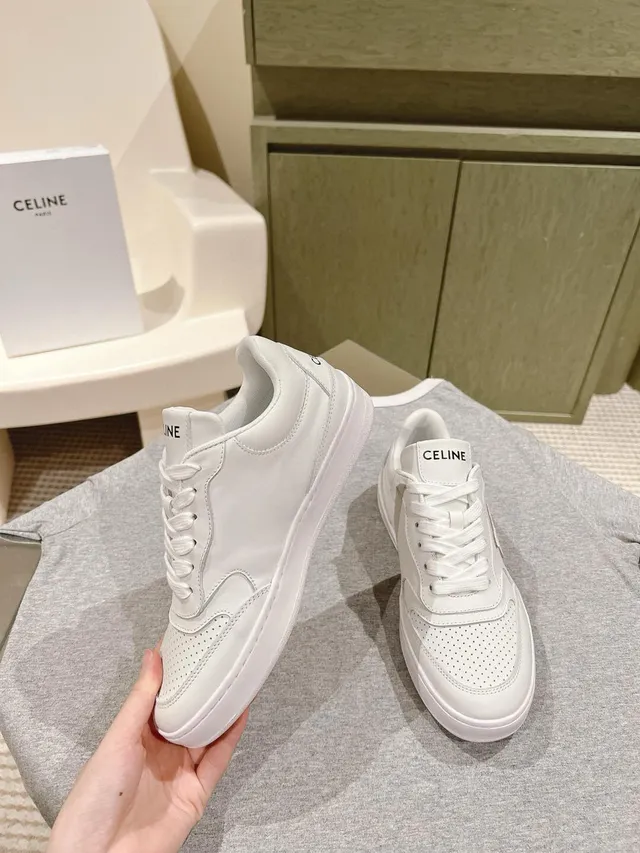 Celine CT-01 حذاء رياضي أبيض لأسلوب الحياة 3