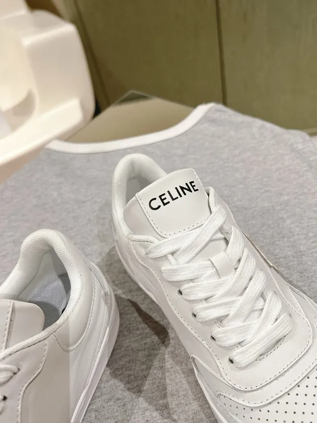 Celine CT-01 حذاء رياضي أبيض لأسلوب الحياة 5