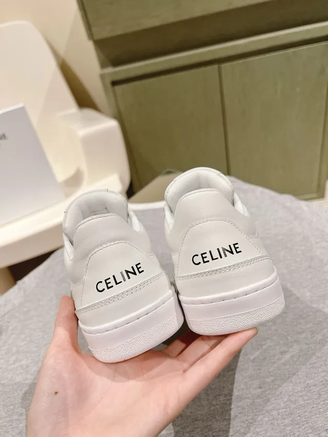 Celine CT-01 حذاء رياضي أبيض لأسلوب الحياة 7