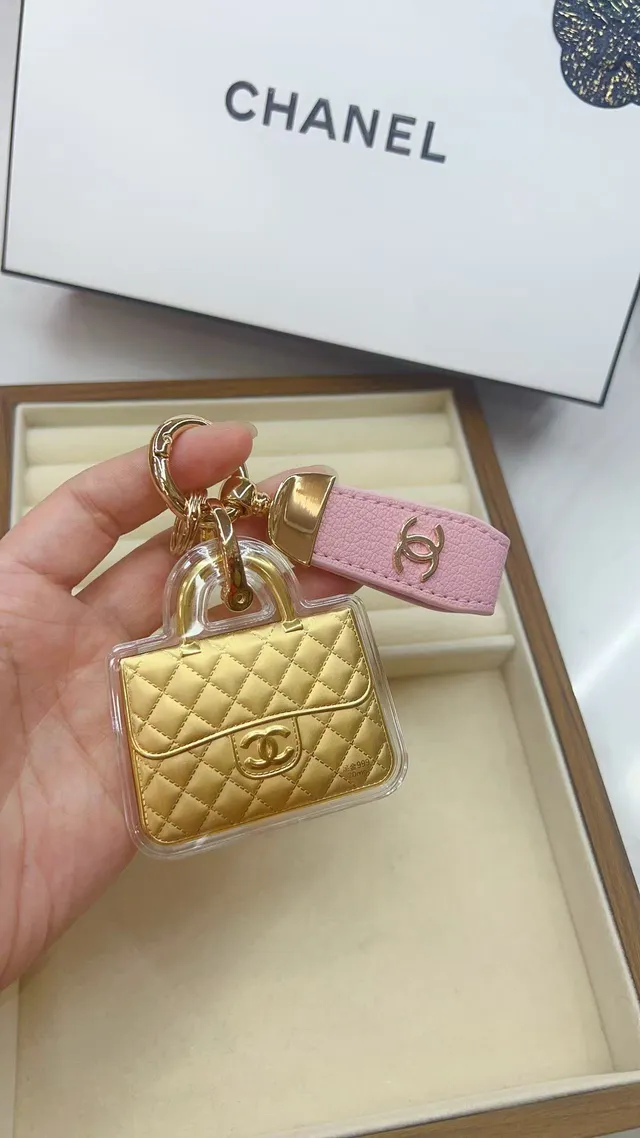 Chanel Classic Flap Gold Pink क्विल्टेड हैंडबैग 5