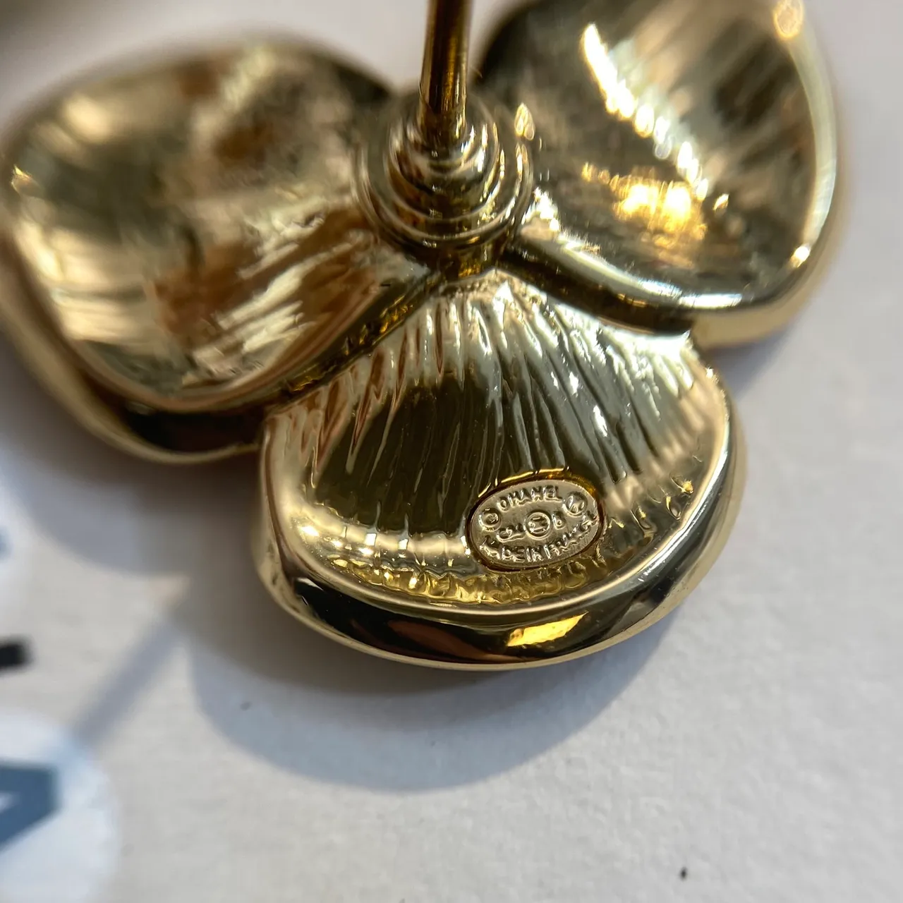 Chanel Floral Enamel Stud Earrings 2