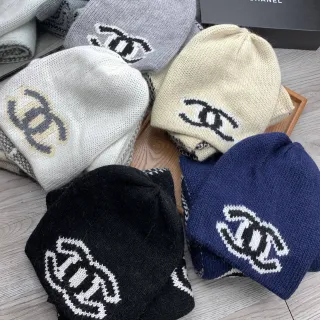 Chanel Interlocking CC Logo নিট বিনি