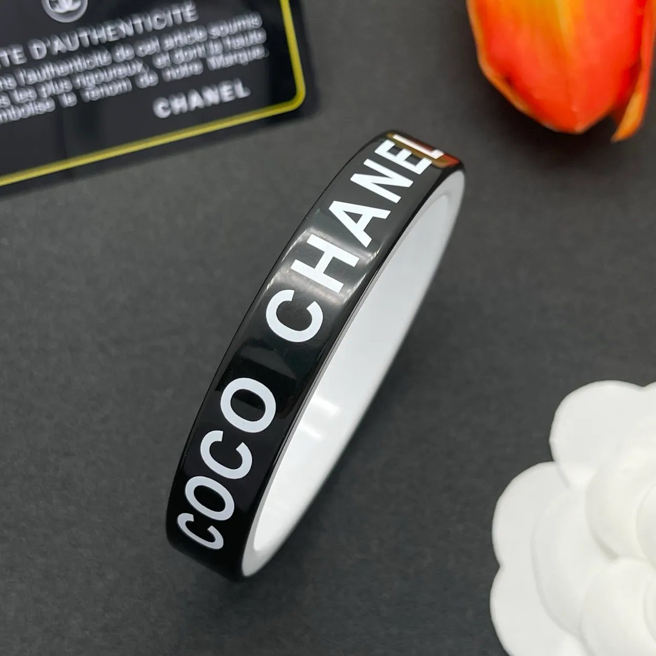 Chanel Logo Bracelet Noir et Blanc 7