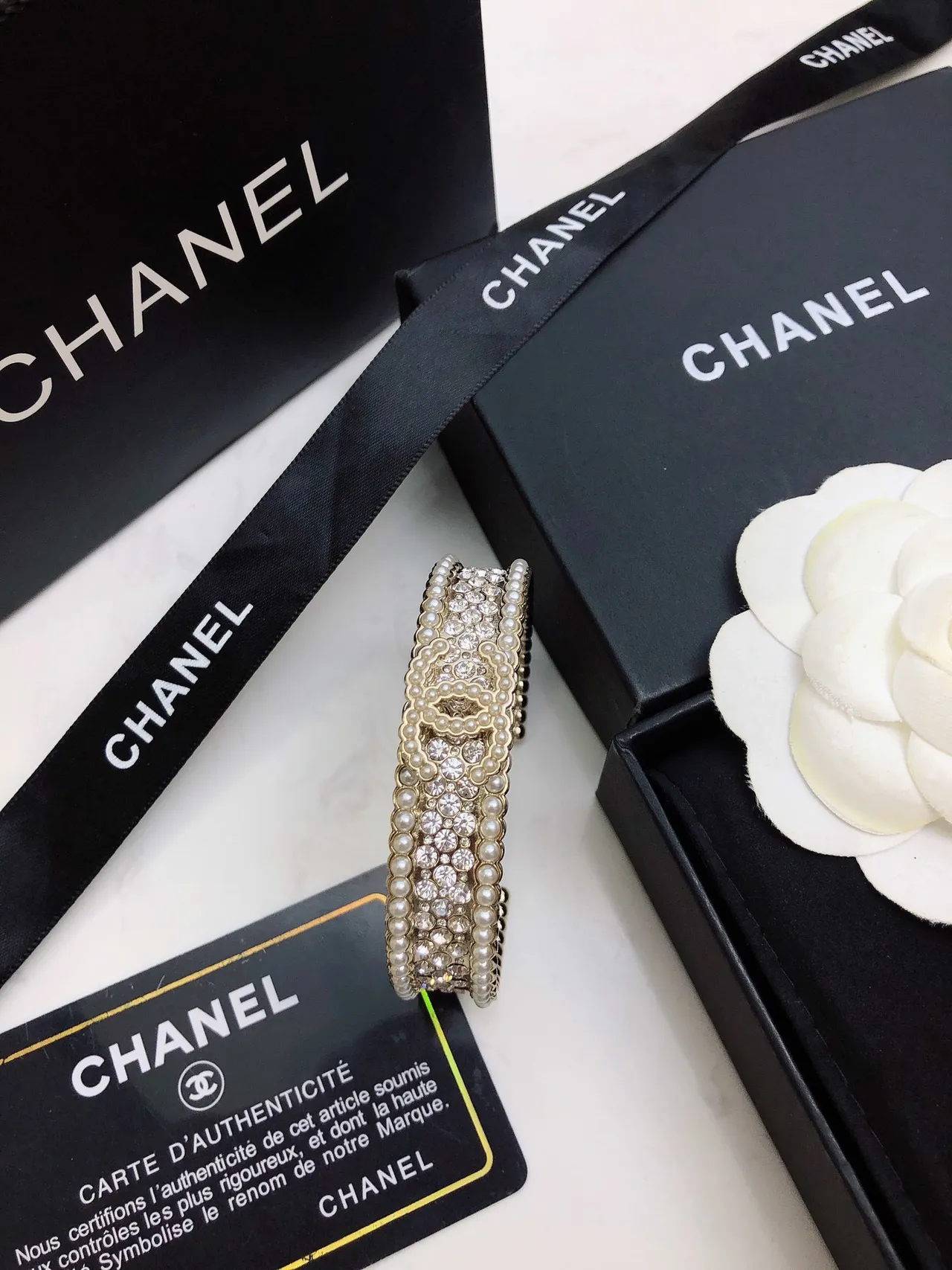 Chanel Perle et Cristal Bracelet de Poignet 2