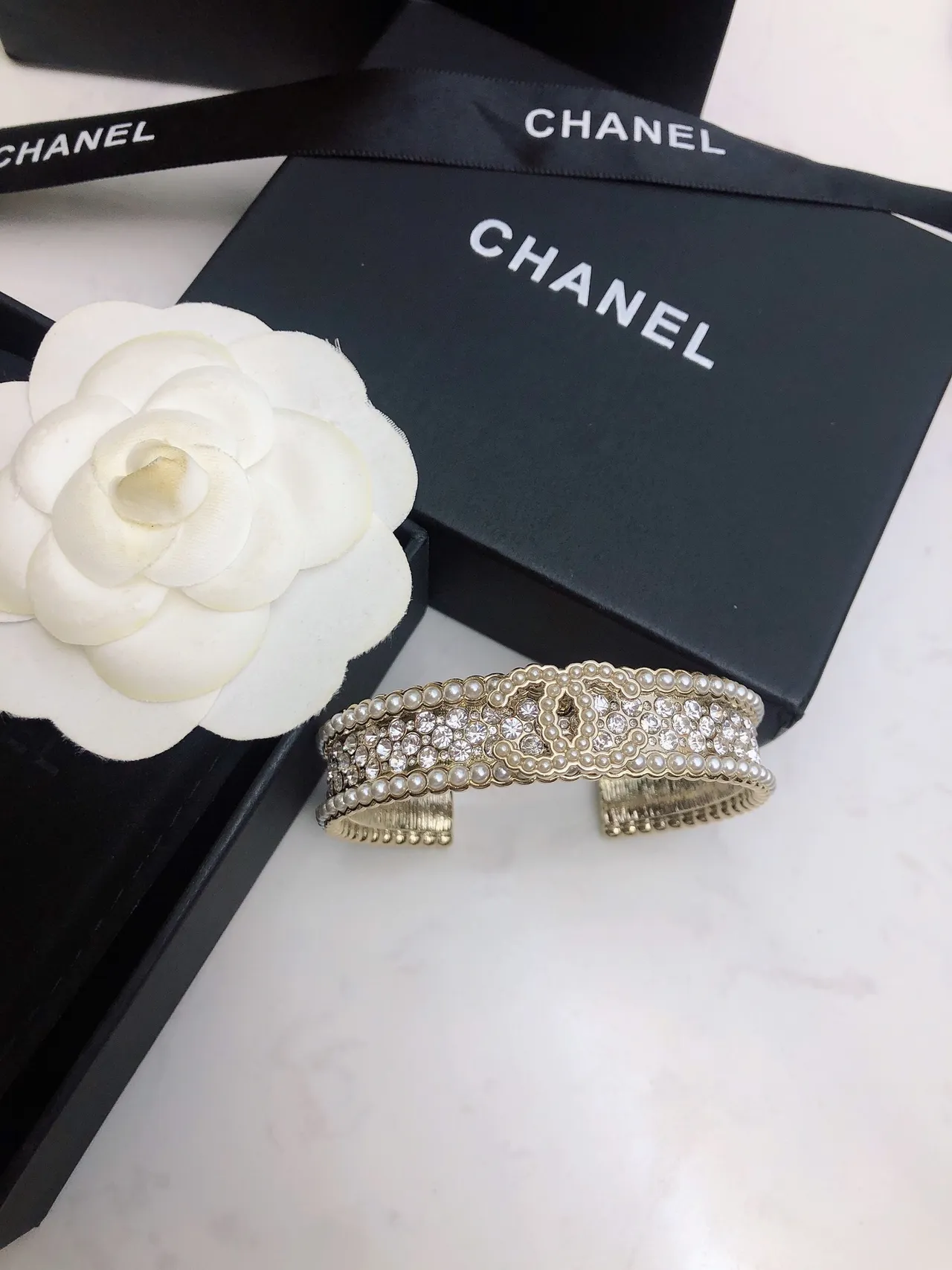 Chanel Perle et Cristal Bracelet de Poignet 4