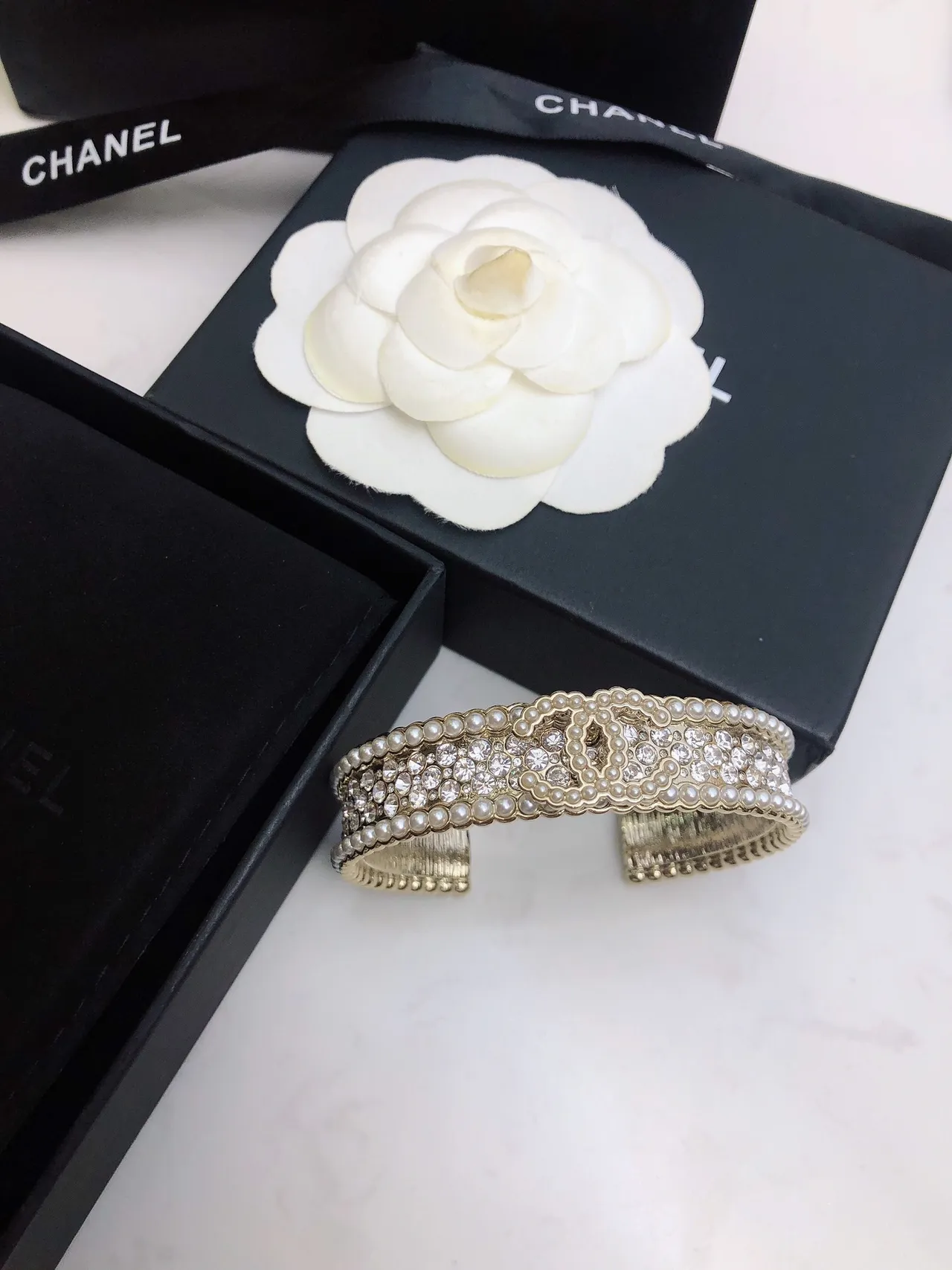 Chanel Perle et Cristal Bracelet de Poignet 5