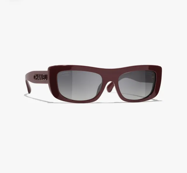 Chanel Blanco Gris Mate Acetato Lentes Gradient Gafas de Sol 6