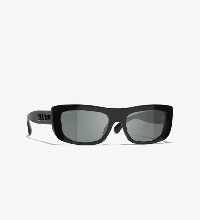 Chanel Blanco Gris Mate Acetato Lentes Gradient Gafas de Sol 8