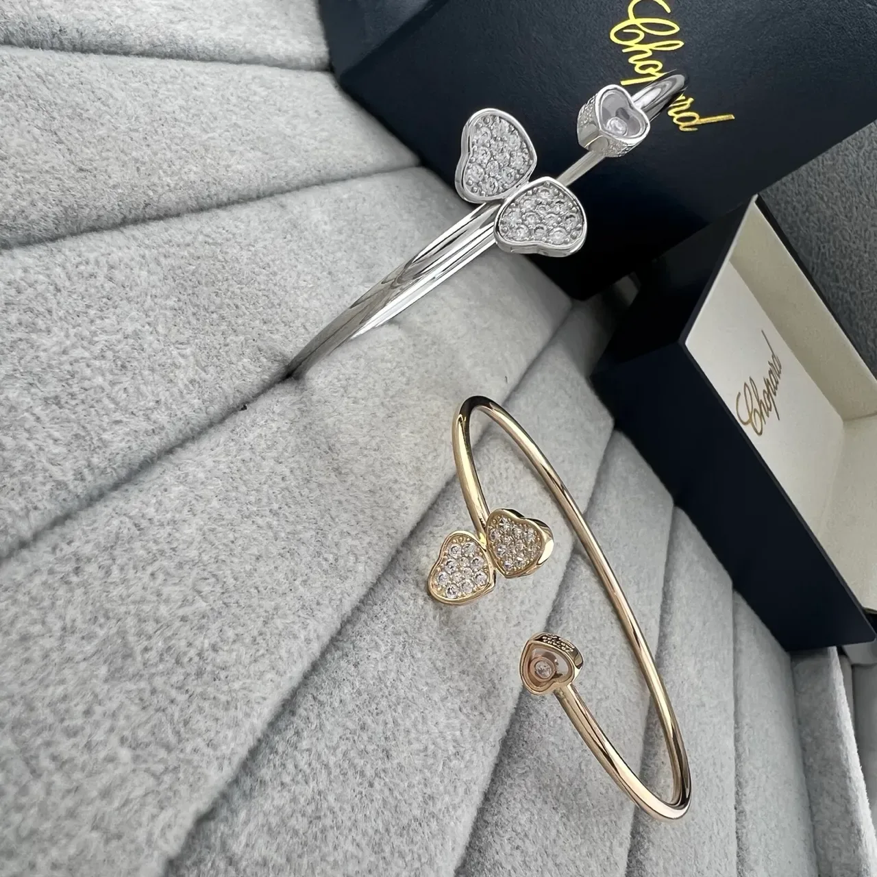 Chopard Happy Hearts Pavé Heart Mobile Diamond bracelets 5