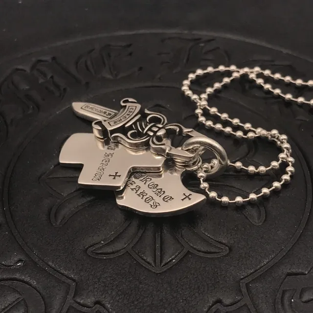 Chrome Hearts صليب وسيف قلادة 4