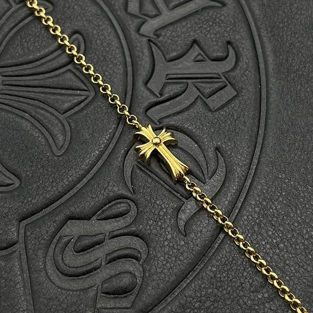 Chrome Hearts 十字坠饰金色椭圆链项链 3