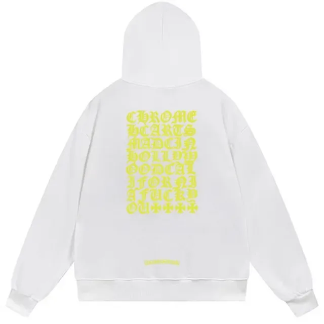 Chrome Hearts Gothic Typography Black Hoodie 2