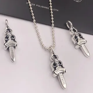 Chrome Hearts Sword Pendant Silver Necklace