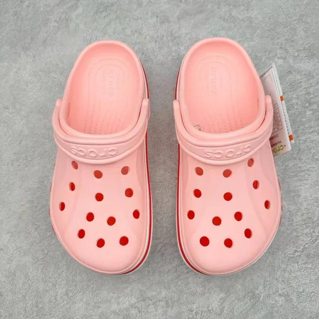 Crocs Classic Clog Pink Red Molded Foam Construction Ventilated Upper Clog 2