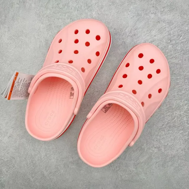 Crocs Classic Clog Pink Red Molded Foam Construction Ventilated Upper Clog 3